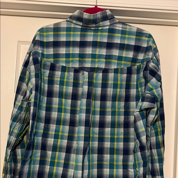 Roper Blue and Green Casual Button Down Shirt - Picture 9 of 10